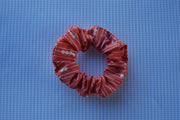 Coral Circle to Line Scrunchie
